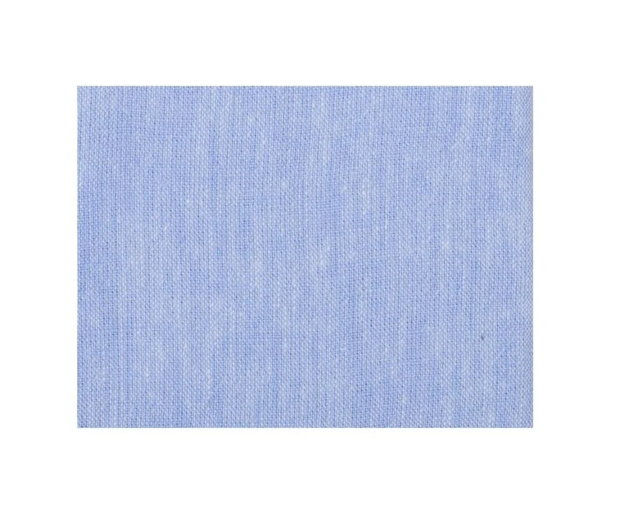 Chemise Coton Et Lin Chambray Bleu - Poche Poitrine - COLTEN MC 9 Chemise Coton Et Lin Chambray Bleu - Poche Poitrine - COLTEN MC – Image 7