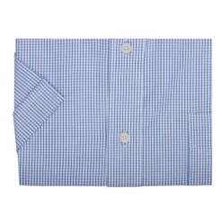 Chemise Coton Blanche à Petits Carreaux Bleu Océan - TIM MC -Magasin De Bexley 0141200f tim mc bleu ocean et blanc 6