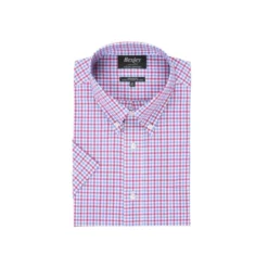 Chemise Coton Rose Bleu Et Blanc - Poche Poitrine - CULLEN MC -Magasin De Bexley 014150a5 cullen mc rose bleu et blanc 1