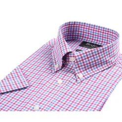 Chemise Coton Rose Bleu Et Blanc - Poche Poitrine - CULLEN MC -Magasin De Bexley 014150a5 cullen mc rose bleu et blanc 2