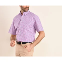 Chemise Coton Rose Bleu Et Blanc - Poche Poitrine - CULLEN MC -Magasin De Bexley 014150a5 cullen mc rose bleu et blanc 5