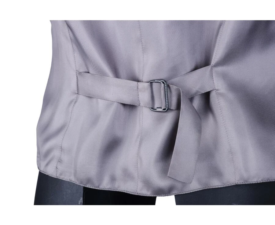 Gilet De Costume Homme Taupe Chiné - LAZARE 7 Gilet De Costume Homme Taupe Chiné - LAZARE – Image 5