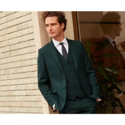 Gilet De Costume Homme Vert Bouteille - LAZARE