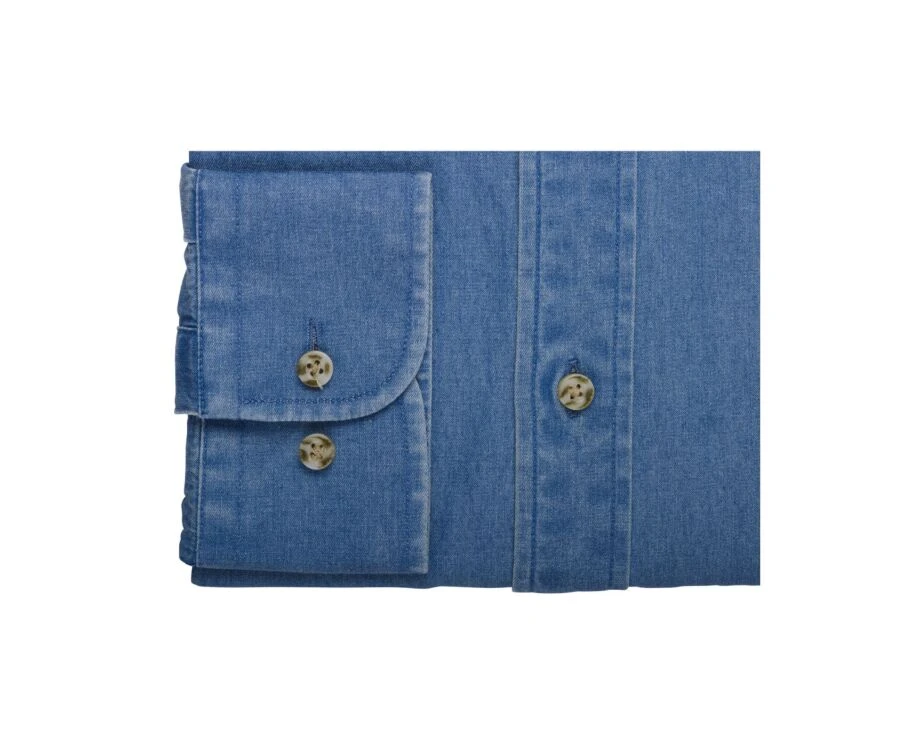 Chemise Jean Denim - Poche Poitrine - JACQUIN 5 Chemise Jean Denim - Poche Poitrine - JACQUIN – Image 3