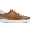 Sneakers Homme Cuir Châtaigne Patiné - BELOKA -Magasin De Bexley 01427007 beloka chataigne patine 1