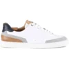 Sneakers Homme Cuir Blanc Grainé - BELOKA -Magasin De Bexley 0142705m beloka blanc graine 1