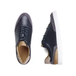 Sneakers Homme Cuir Noir Et Velours Gris - BELOKA 10 Sneakers Homme Cuir Noir Et Velours Gris - BELOKA -Magasin De Bexley 01427070 beloka noir et velours gris 3