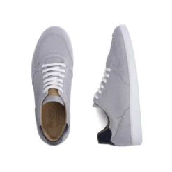 Sneakers Homme Cuir Velours Gris Clair - BORONIA -Magasin De Bexley 0142801w boronia velours gris clair 3