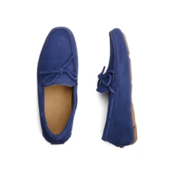 Mocassin été Homme Cuir Velours Bleu Océan - DELTONA -Magasin De Bexley 01430028 deltona velours bleu ocean 3