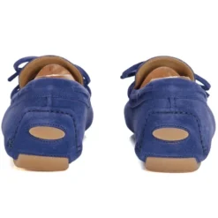 Mocassin été Homme Cuir Velours Bleu Océan - DELTONA -Magasin De Bexley 01430028 deltona velours bleu ocean 4