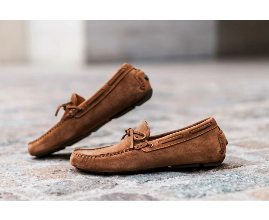 Mocassin été Homme Cuir Velours Chamois - DELTONA 8 Mocassin été Homme Cuir Velours Chamois - DELTONA – Image 6