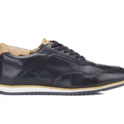Sneakers Homme Noir Patiné - WAYGARA