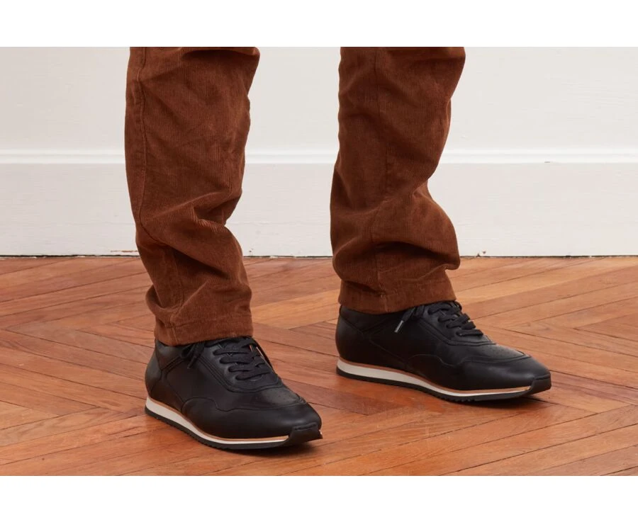 Sneakers Homme Noir Patiné - WAYGARA 9 Sneakers Homme Noir Patiné - WAYGARA – Image 7