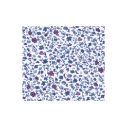 Chemise Coton Blanche Imprimée Fleurs Bleues Et Roses - THÉOBERT -Magasin De Bexley 0144103q theobert bleu et rose 7