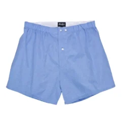 Boîte De 2 Caleçons Homme Uni Bleu/ Rayé Bleu Océan Et Blanc - ELON