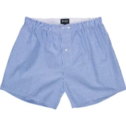 Boîte De 2 Caleçons Homme Uni Bleu/ Rayé Bleu Océan Et Blanc - ELON -Magasin De Bexley 014510ah elon assortiment couleur 1 4