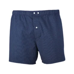Boîte De 2 Caleçons Homme Uni Blanc Et Imprimé Navy Et Beige - ELON -Magasin De Bexley 014510ai elon assortiment couleur 2 5