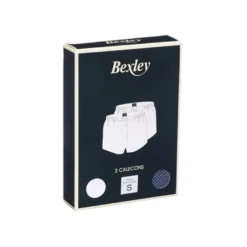 Boîte De 2 Caleçons Homme Uni Blanc Et Imprimé Navy Et Beige - ELON -Magasin De Bexley 014510ai elon assortiment couleur 2 7