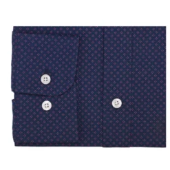 Chemise Marine Imprimée à Motif Rouge - PHILBERT 14 Chemise Marine Imprimée à Motif Rouge - PHILBERT -Magasin De Bexley 0146509z philbert navy et rouge 6