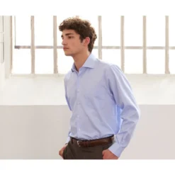 Chemise Oxford Unie Bleu Ciel - CLAUDION -Magasin De Bexley 01472007 claudion bleu ciel 3bis