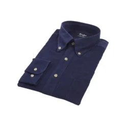 Chemise Velours Navy - Col Américain - WARDLEY -Magasin De Bexley 0147600w wardley navy 5