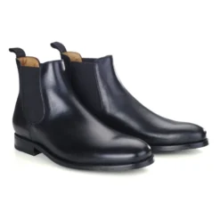 Chelsea Boots Cuir Homme Noir - ALDERTON GOMME -Magasin De Bexley 0149500k alderton gomme noir 2