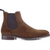 Chelsea Boots Homme Velours Havane - ALDERTON GOMME -Magasin De Bexley 01495015 alderton gomme velours havane 1