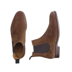 Chelsea Boots Homme Velours Havane - ALDERTON GOMME -Magasin De Bexley 01495015 alderton gomme velours havane 3