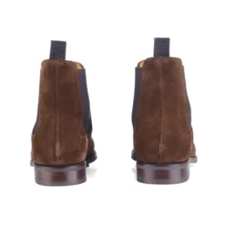 Chelsea Boots Homme Velours Havane - ALDERTON GOMME -Magasin De Bexley 01495015 alderton gomme velours havane 4
