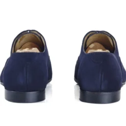 Richelieu Homme Velours Marine Semelle Cuir Avec Patin - STRESA PATIN -Magasin De Bexley 01507016 stresa patin velours marine 4