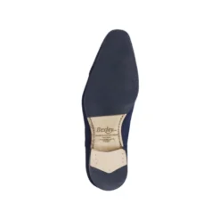 Richelieu Homme Velours Marine Semelle Cuir Avec Patin - STRESA PATIN -Magasin De Bexley 01507016 stresa patin velours marine 5
