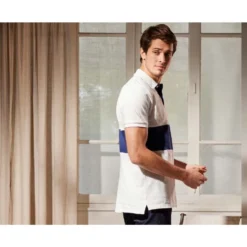 Polo Homme Blanc Et Marine - AURICK -Magasin De Bexley 015080aq aurick blanc et marine 3