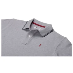 Polo Homme Gris Chiné Et Navy - ADNEY -Magasin De Bexley 01510077 adney gris chine et navy 6