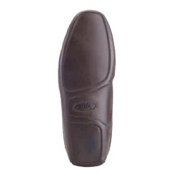 Chaussons Ouverts Homme Cuir Chocolat -Magasin De Bexley 01513008 chausson ouvert double laine chocolat 5