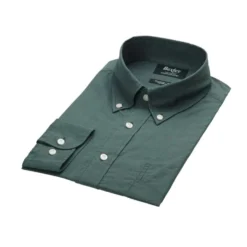 Chemise Manches Longues Coton Et Lin Vert Foncé - COLTEN 13 Chemise Manches Longues Coton Et Lin Vert Foncé - COLTEN -Magasin De Bexley 01517059 colten vert fonce 5