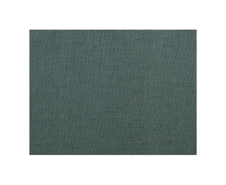 Chemise Manches Longues Coton Et Lin Vert Foncé - COLTEN 9 Chemise Manches Longues Coton Et Lin Vert Foncé - COLTEN – Image 7