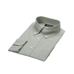 Chemise Manches Longues Coton Et Lin Vert Tilleuil - COLTEN -Magasin De Bexley 015170b6 colten vert tilleuil 2