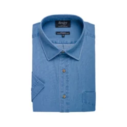 Chemise En Jean Manche Courte Denim Clair - JACQUIN MC -Magasin De Bexley 0152109x jacquin mc denim clair 4
