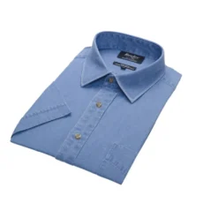 Chemise En Jean Manche Courte Denim Clair - JACQUIN MC -Magasin De Bexley 0152109x jacquin mc denim clair 5