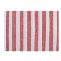 Chemise Coton Lin Rayée Corail Et Blanche - SIMONIN -Magasin De Bexley 015270a4 simonin corail et blanc 7