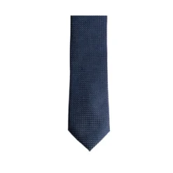 Cravate Homme Soie Noire Motif Carré Bleu Ciel