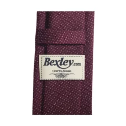 Cravate Homme Soie Bordeaux Et Blanc -Magasin De Bexley 0155405k cravate soie faux uni bordeaux et blanc 3