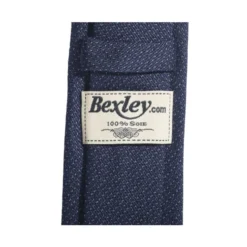 Cravate En Soie Marine Et Bleu -Magasin De Bexley 0155408e cravate soie faux uni marine et bleu 3