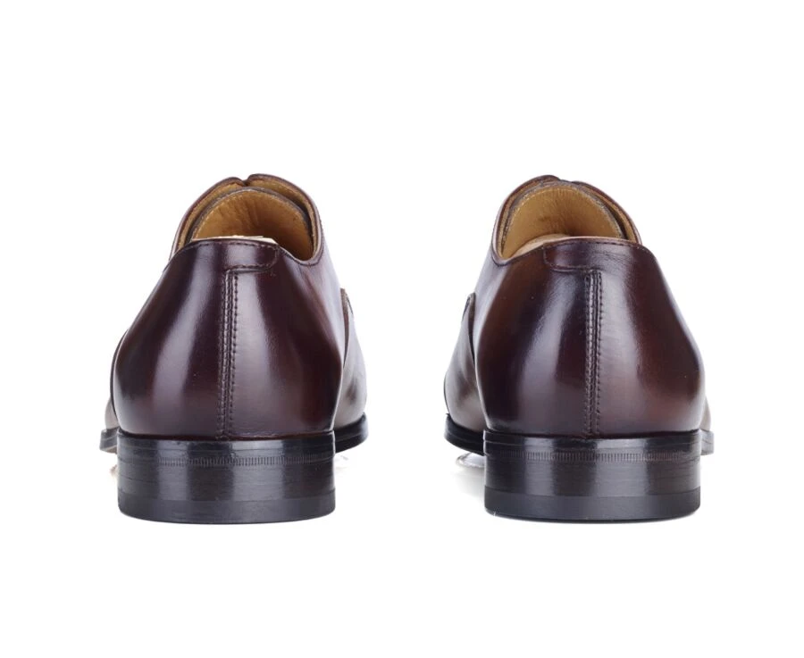 Richelieu Cognac Patiné Homme Semelle Cuir - RICKFORD 6 Richelieu Cognac Patiné Homme Semelle Cuir - RICKFORD – Image 4