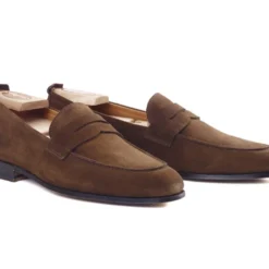 Mocassin Homme Velours Havane - CEVIO -Magasin De Bexley 01561015 cevio velours havane 2