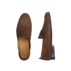 Mocassin Homme Velours Havane - CEVIO -Magasin De Bexley 01561015 cevio velours havane 3