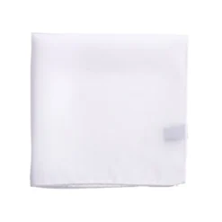 Pochette De Costume Homme En Soie Blanc