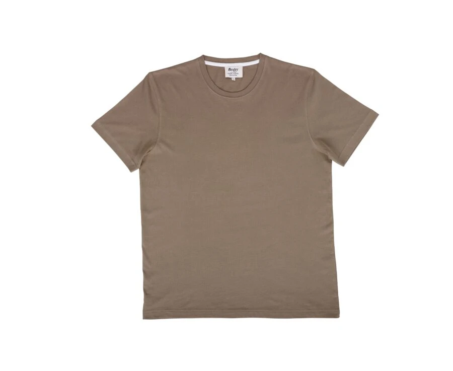 Tee-shirt Coton Bio Uni Havane - EDGAR III 3 Tee-shirt Coton Bio Uni Havane - EDGAR III