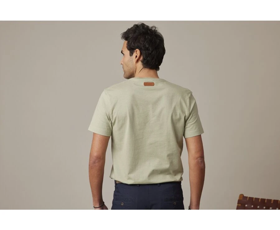 Tee-shirt Coton Bio Uni Vert Tilleul - EDGAR III 4 Tee-shirt Coton Bio Uni Vert Tilleul - EDGAR III – Image 2