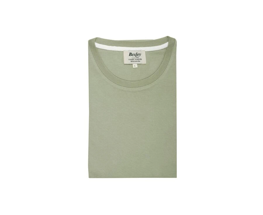 Tee-shirt Coton Bio Uni Vert Tilleul - EDGAR III 7 Tee-shirt Coton Bio Uni Vert Tilleul - EDGAR III – Image 5